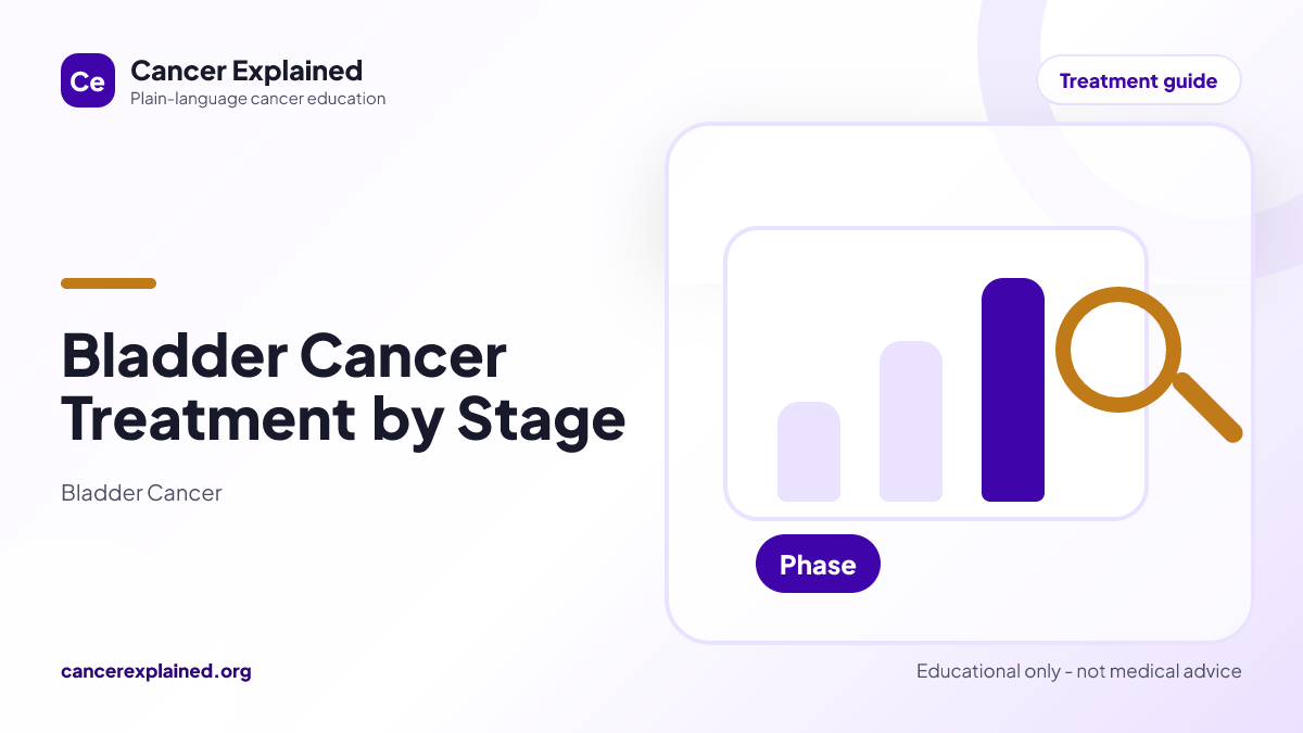 Visual summary for Bladder Cancer Treatment by Stage