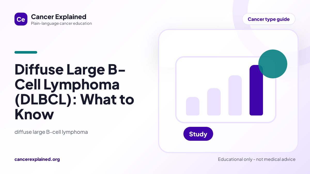 Visual summary for Diffuse Large B-Cell Lymphoma (DLBCL): What to Know