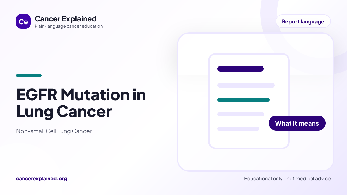 Visual summary for EGFR Mutation in Lung Cancer