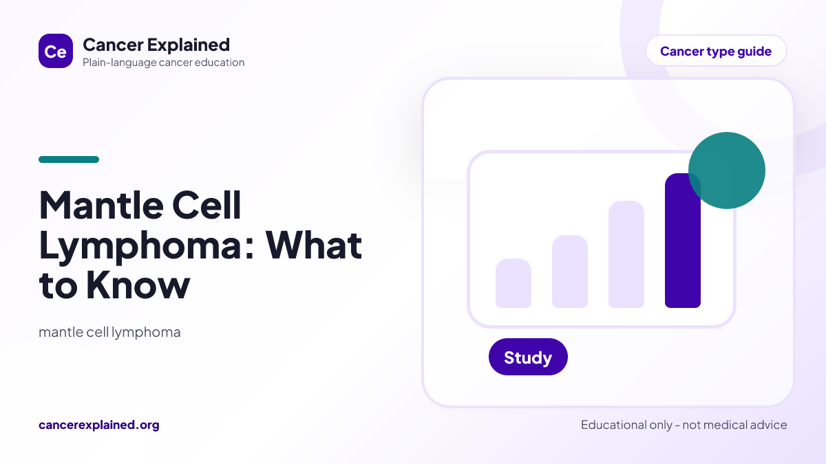 Visual summary for Mantle Cell Lymphoma: What to Know