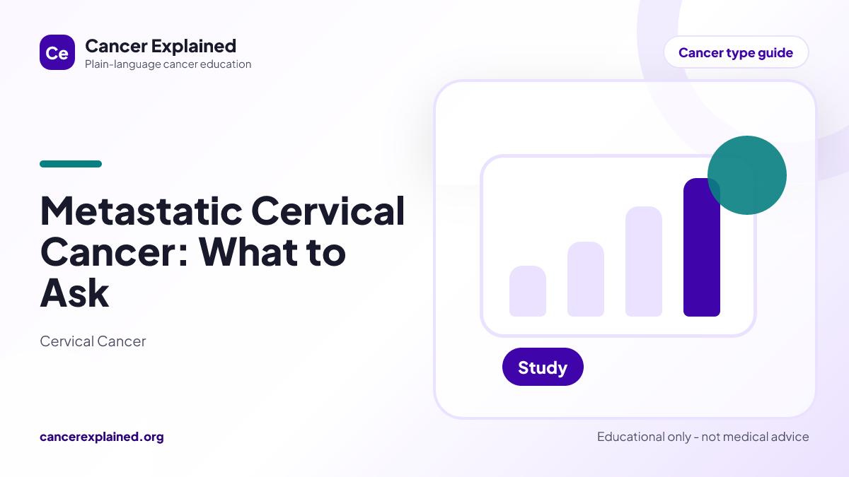 Visual summary for Metastatic Cervical Cancer: What to Ask