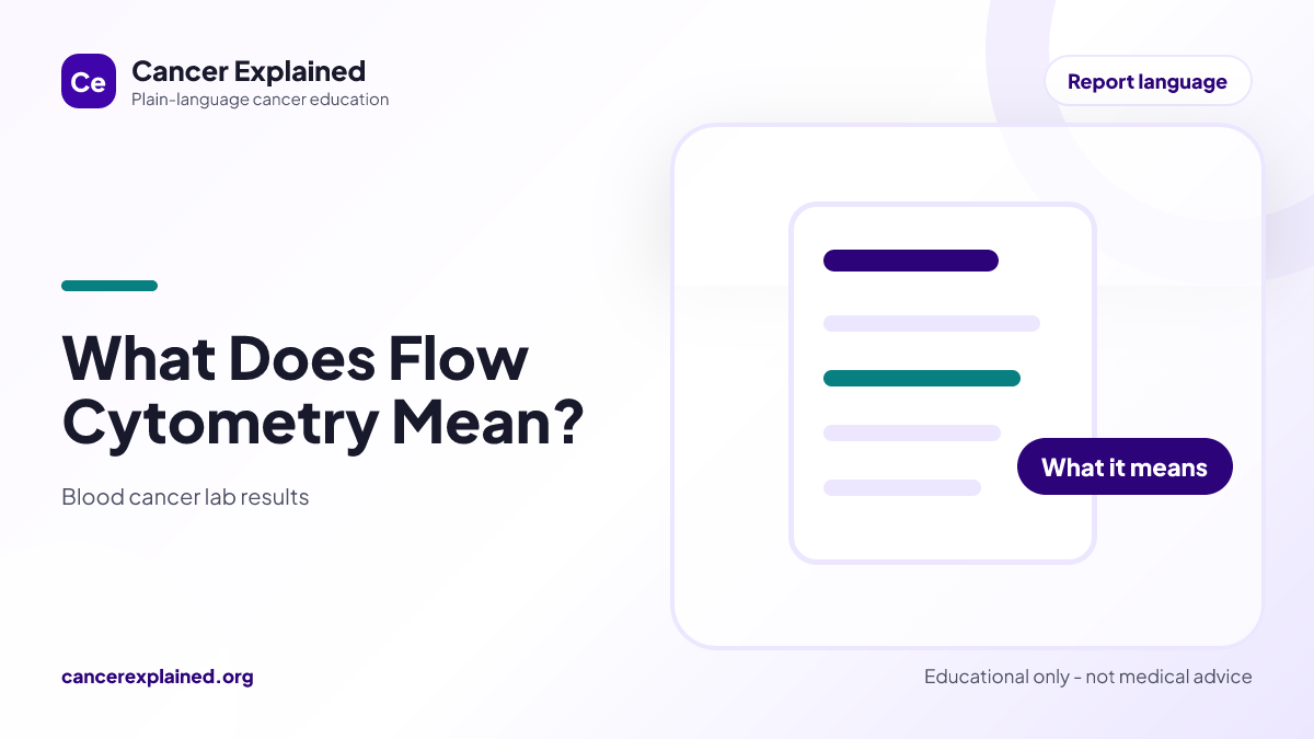 Visual summary for What Does Flow Cytometry Mean?