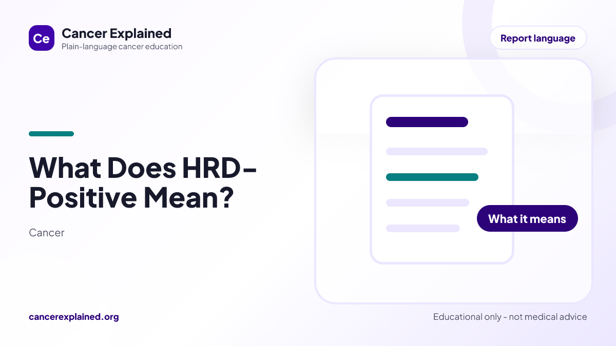 Visual summary for What Does HRD-Positive Mean?