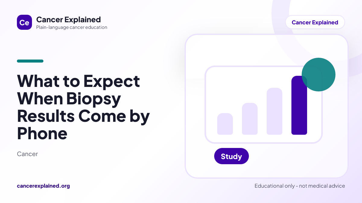 Visual summary for What to Expect When Biopsy Results Come by Phone