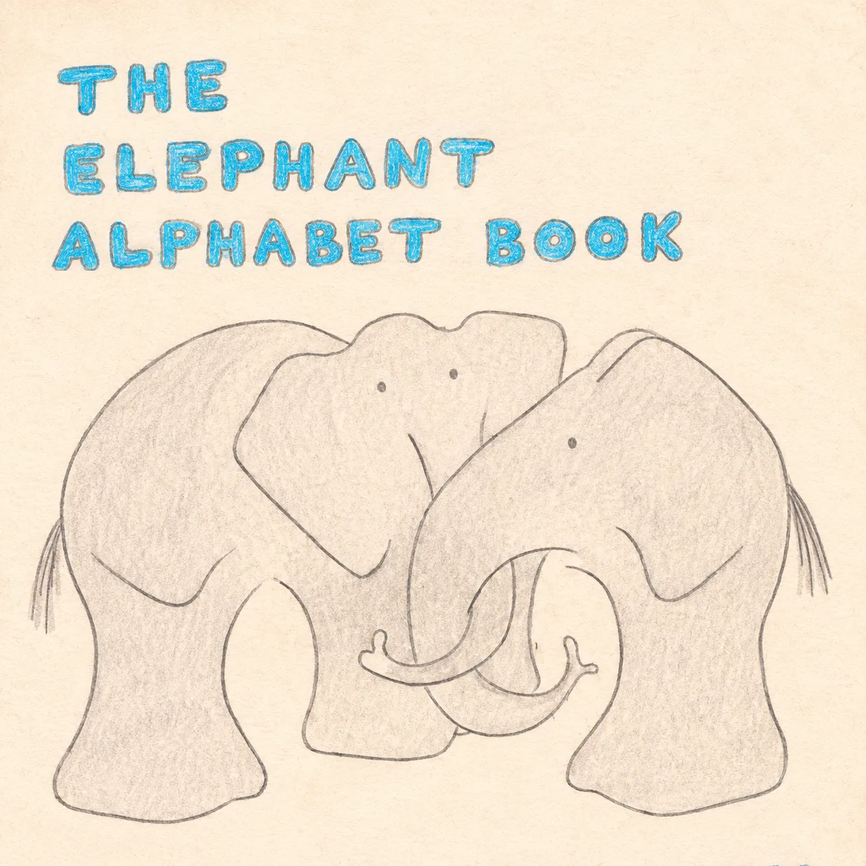 Illustrated page: The Elephant Alphabet Book.