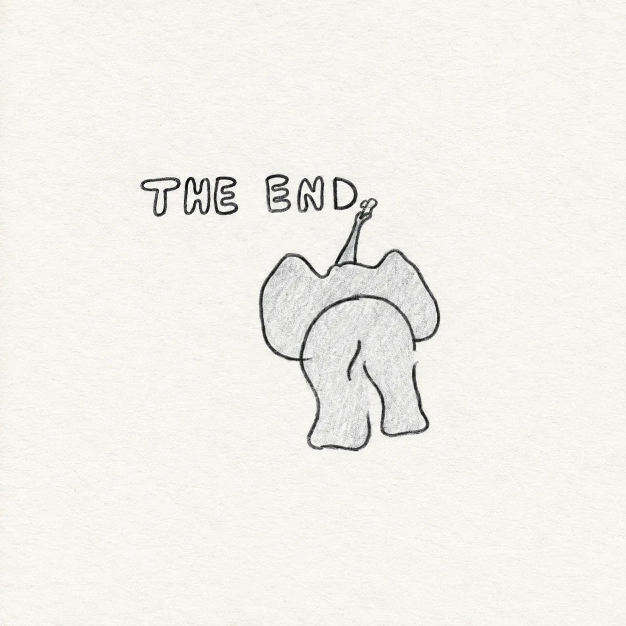 Illustrated page: The end.