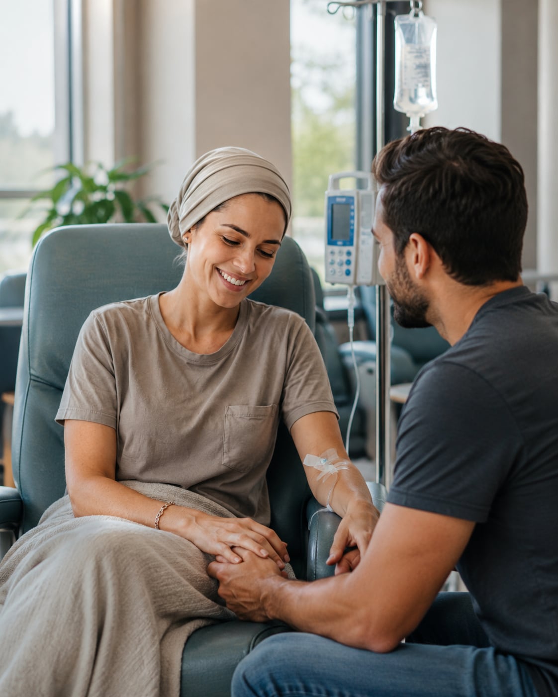 A patient, caregiver, or clinician engaged in an authentic care interaction related to prevention