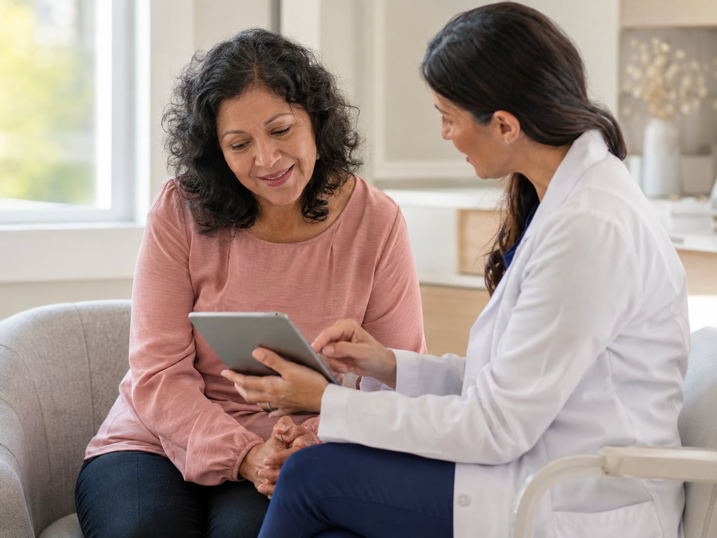 A patient, caregiver, or clinician engaged in an authentic care interaction related to prevention
