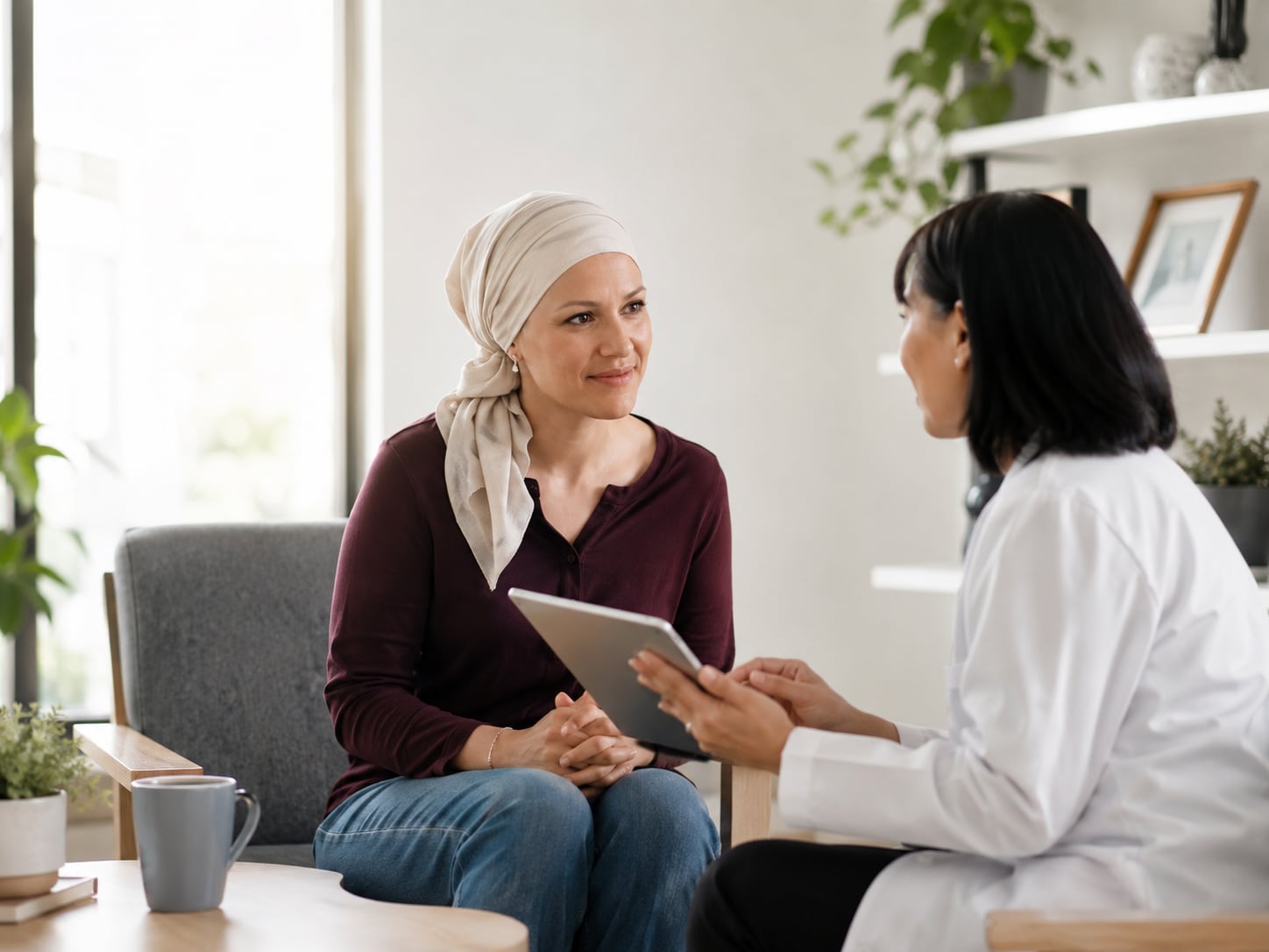 A patient, caregiver, or clinician engaged in an authentic care interaction related to prevention