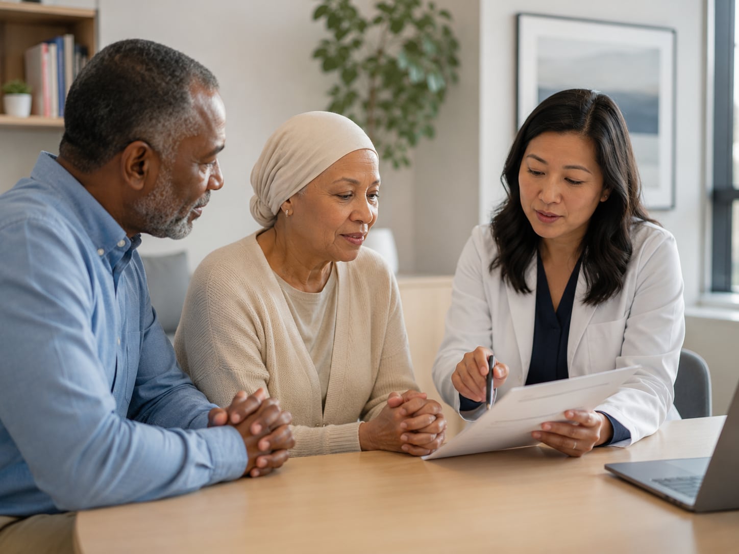 A patient, caregiver, or clinician engaged in an authentic care interaction related to prevention