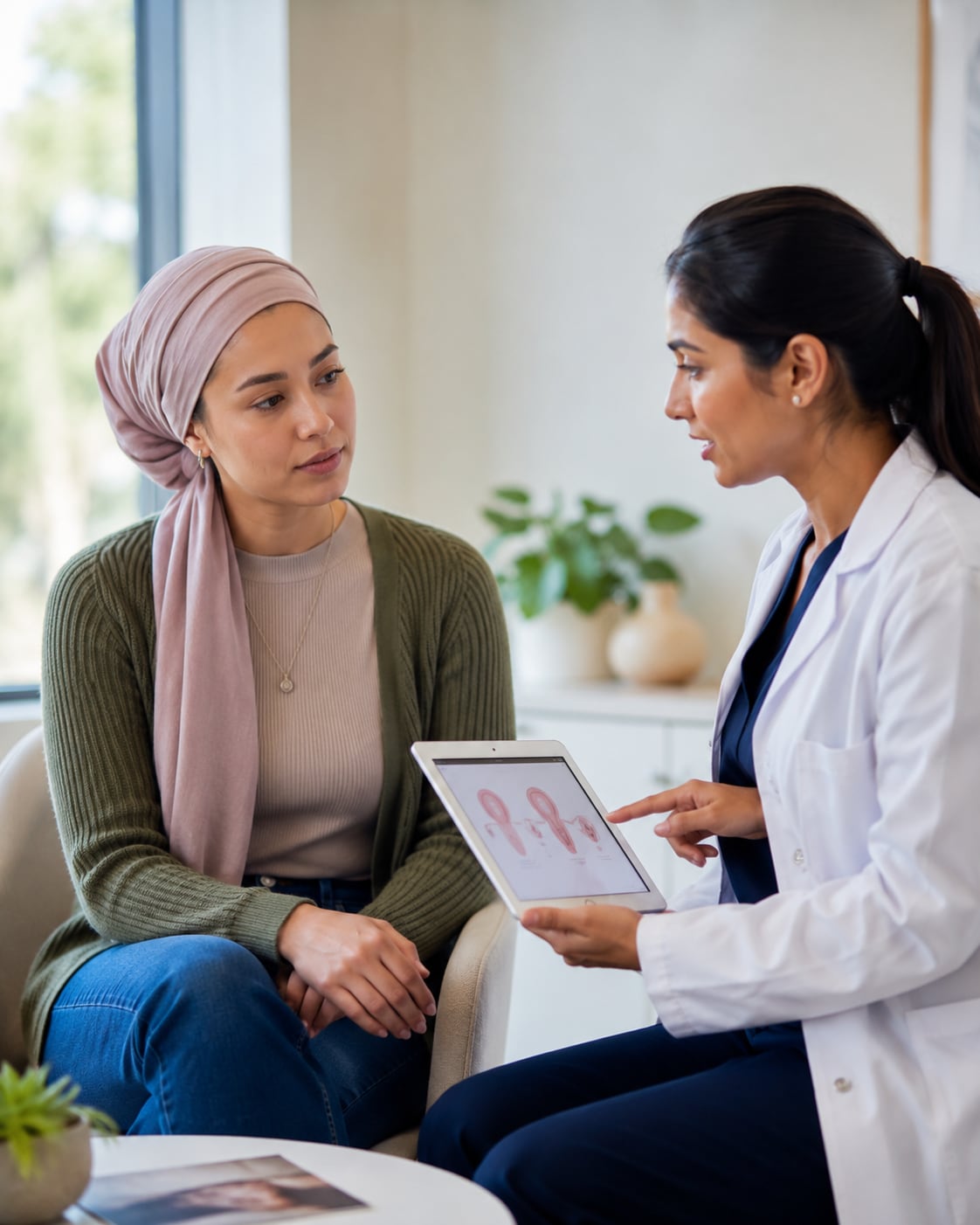 A patient, caregiver, or clinician engaged in an authentic care interaction related to prevention