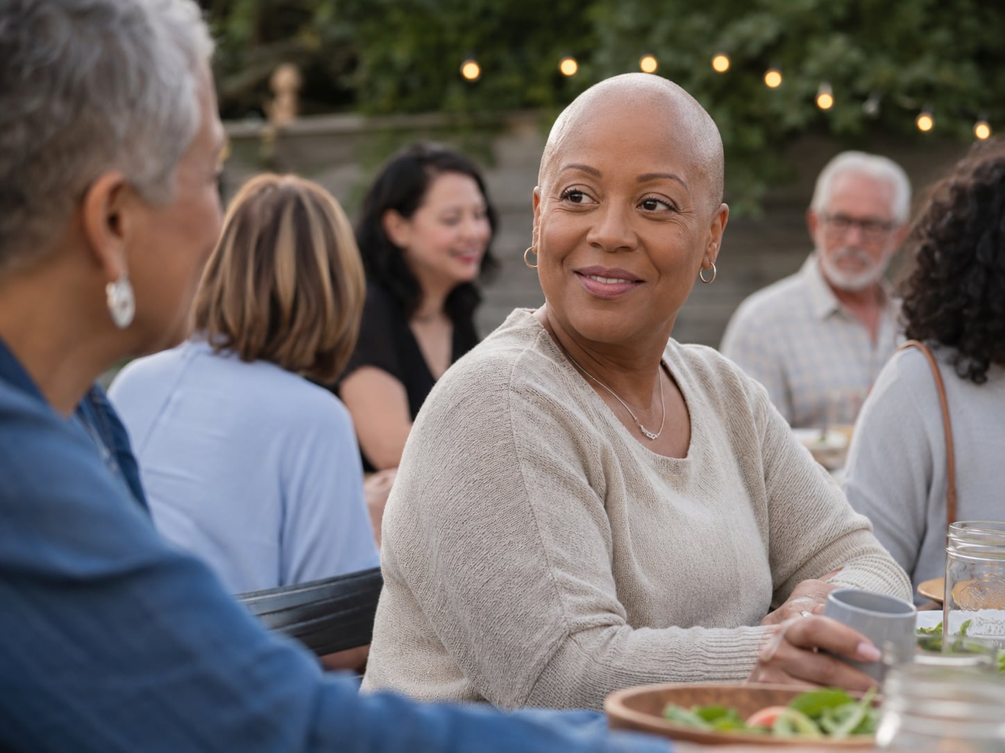 A patient, caregiver, or clinician engaged in an authentic care interaction related to screening