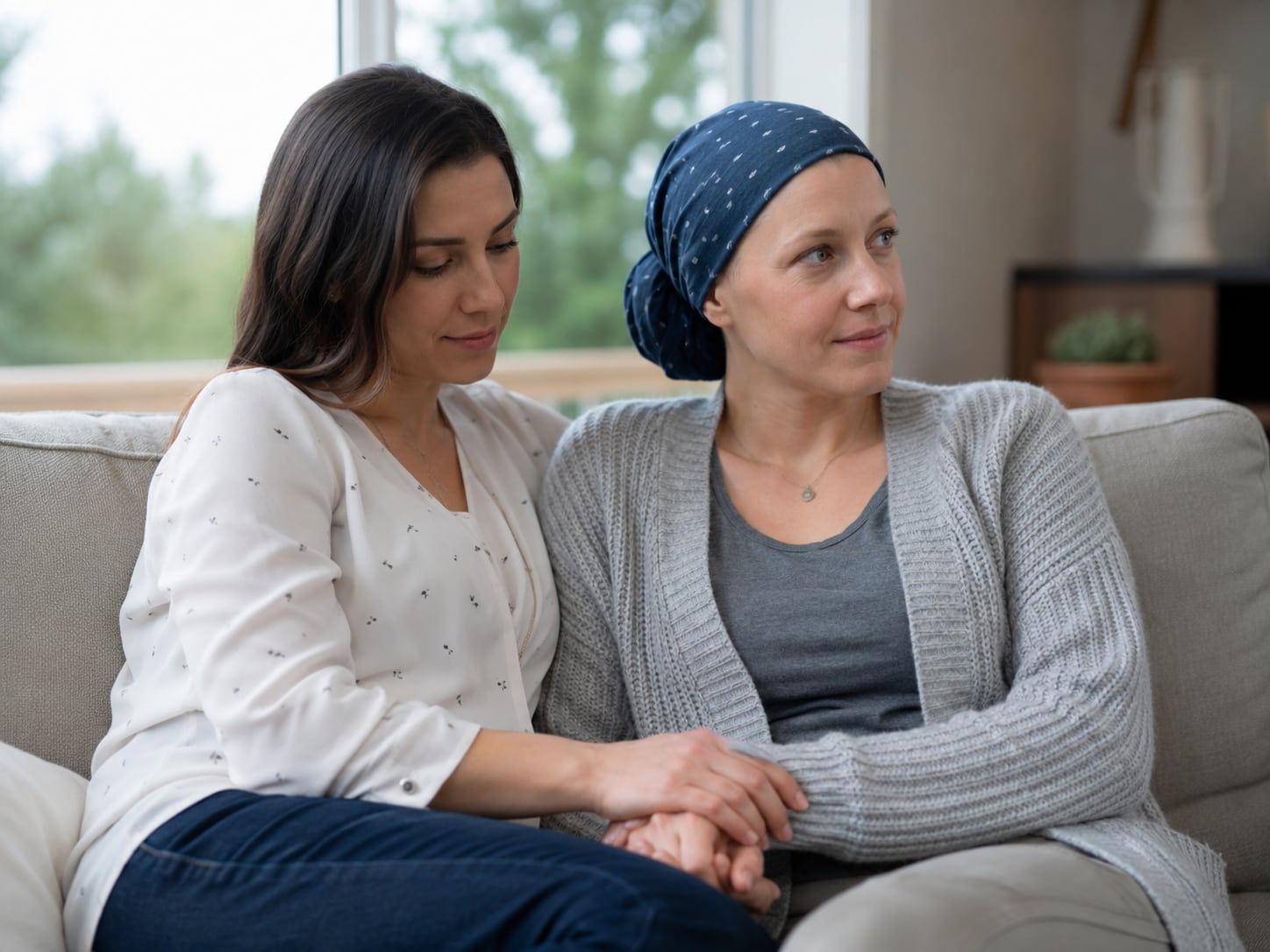 A patient, caregiver, or clinician engaged in an authentic care interaction related to symptoms