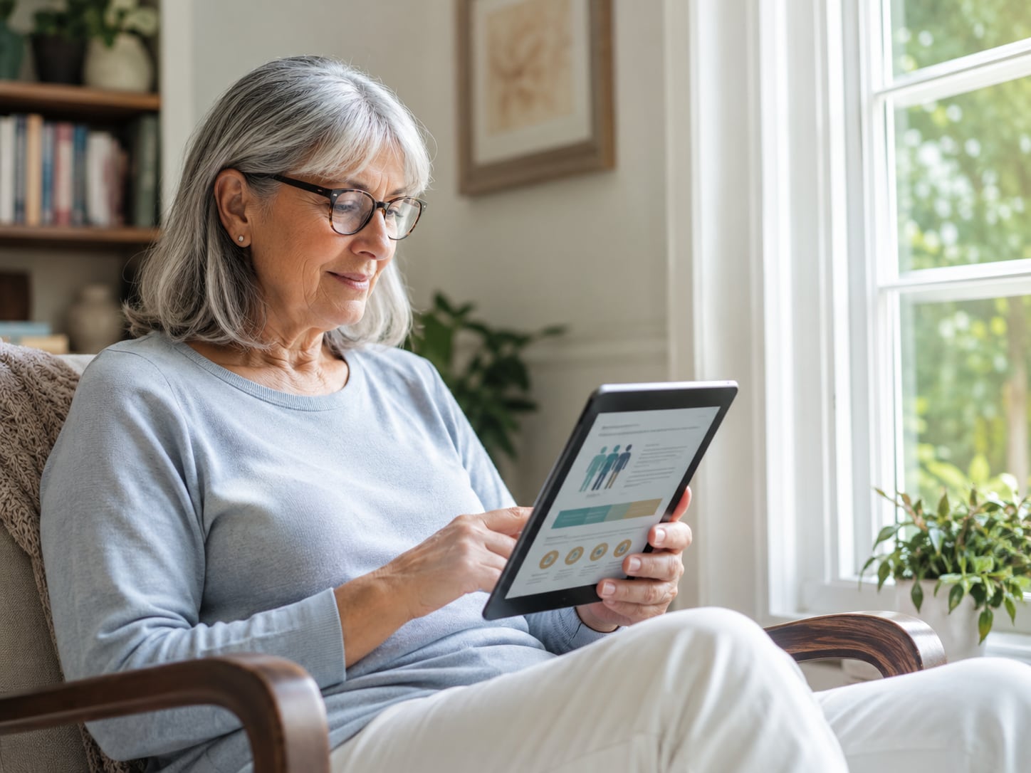 A patient, caregiver, or clinician engaged in an authentic care interaction related to symptoms