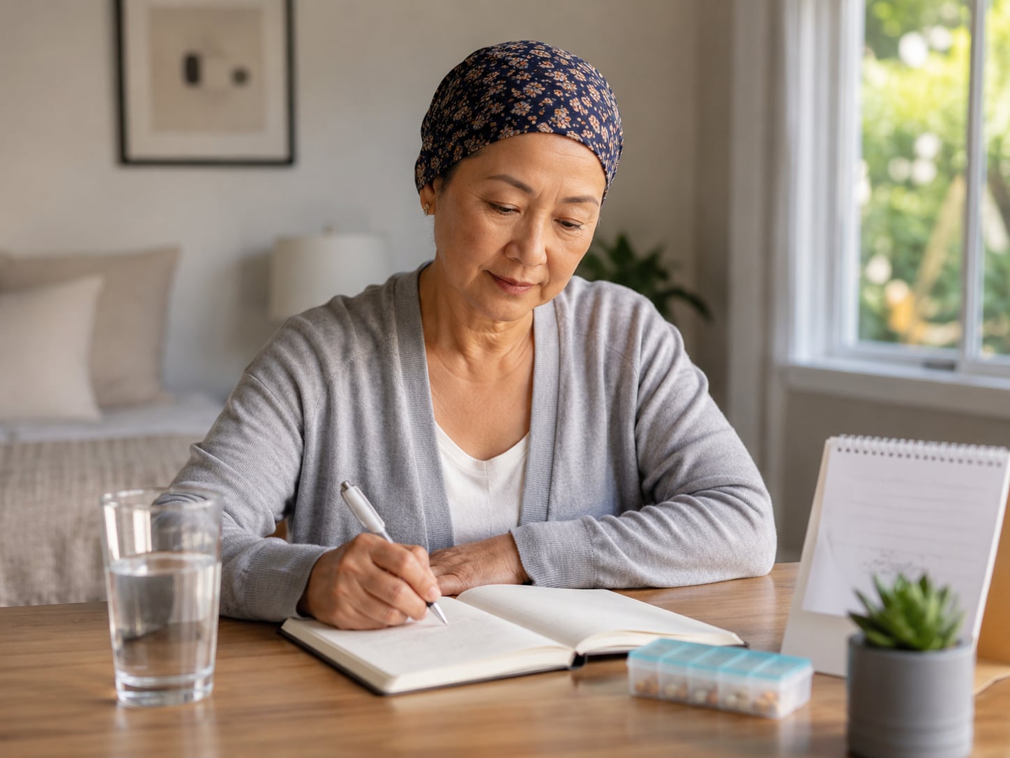 A patient, caregiver, or clinician engaged in an authentic care interaction related to symptoms