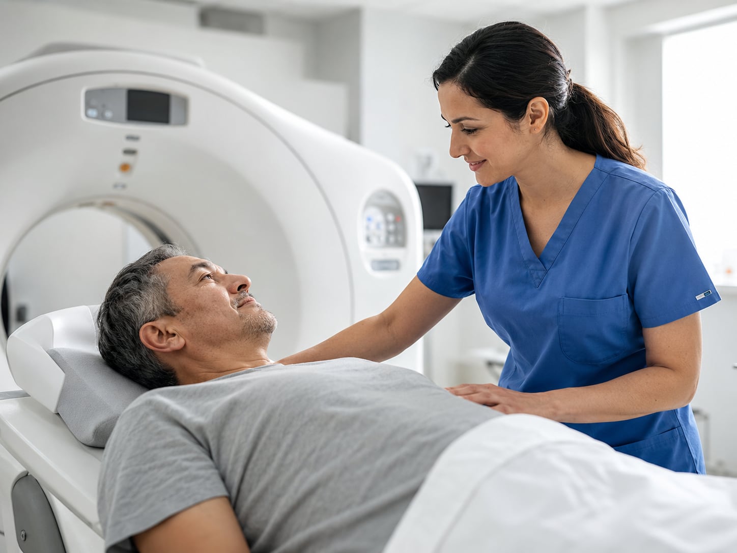 A patient, caregiver, or clinician engaged in an authentic care interaction related to symptoms