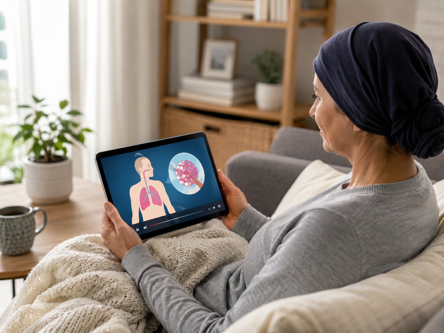 A patient, caregiver, or clinician engaged in an authentic care interaction related to symptoms